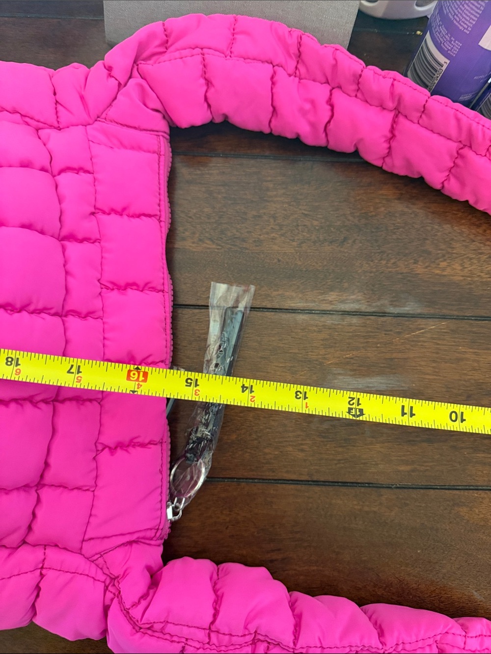 FP Movement by Free People Quilted Hot Pink Crossbody Bag - Picture 4 of 5